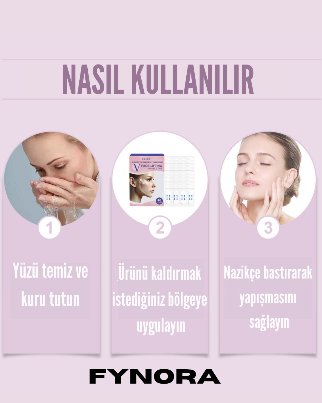 FYNORA Görünmez Yüz Germe Bandı